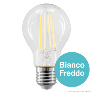 V-Tac VT-2133 Lampadina LED E27 12W Bulb A60 Goccia Filament Vetro Trasparente - SKU 217460 V-Tac VT-2133 Lampadina LED E27 12W Bulb A60 Goccia Filament Vetro Trasparente - SKU 217460