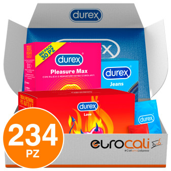 Durex Love da 120 Preservativi + Durex Pleasure Max da 60 + Durex Jeans da 54...