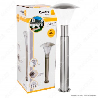 Kanlux LUGEA 50 Portalampada da Giardino con Fissaggio a Terra per