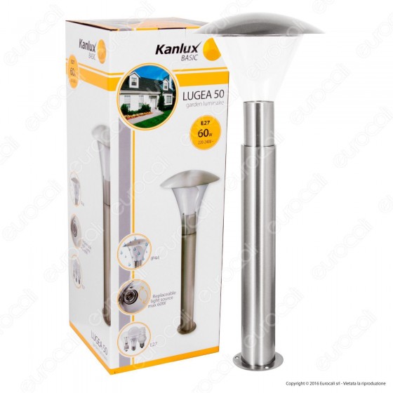 Kanlux LUGEA 50 Portalampada da Giardino con Fissaggio a Terra per Kanlux LUGEA 50 Portalampada da Giardino con Fissaggio a Terra per