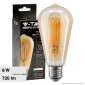 V-Tac VT-1968 Lampadina LED E27 8W Bulb ST64 LED Filament Vetro Ambrato - SKU 214421