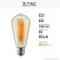 Immagine 3 - V-Tac VT-1968 Lampadina LED E27 8W Bulb ST64 LED Filament Vetro