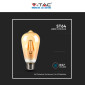 Immagine 9 - V-Tac VT-1968 Lampadina LED E27 8W Bulb ST64 LED Filament Vetro