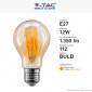 Immagine 2 - V-Tac VT-2123 Lampadina LED E27 12W Bulb A60 Goccia Filament
