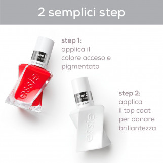 Essie 270 Rock The Runway Smalto Gel Semipermanente + Essie Top Coat Platinum Grade Finish