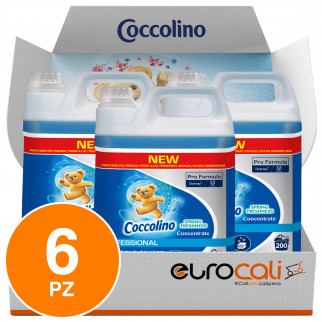Coccolino Professional Freschezza di Primavera Ammorbidente Concentrato - 6 Taniche da 5 Litri