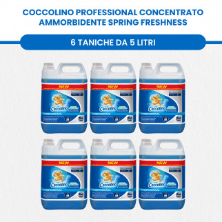 Coccolino Professional Freschezza di Primavera Ammorbidente Concentrato - 6 Taniche da 5 Litri