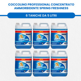 Coccolino Professional Freschezza di Primavera Ammorbidente Concentrato - 6 Taniche da 5 Litri
