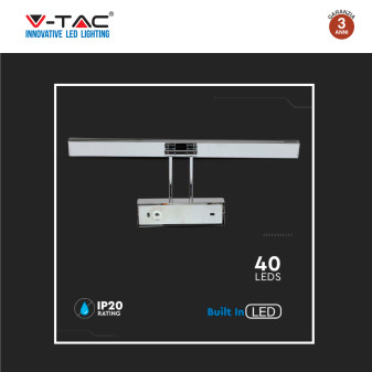 V-Tac Gallery VT-7009CH Lampada LED da Specchio 9W Wall Light