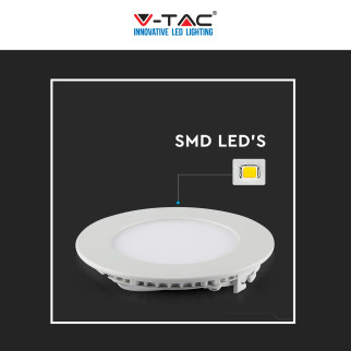 V-Tac VT-2407-RD Pannello LED Rotondo 24W SMD da Incasso con V-Tac VT-2407-RD Pannello LED Rotondo 24W SMD da Incasso con