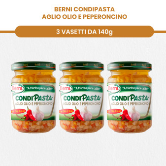 Berni Condipasta Sughi Pronti Assortiti e Condimenti Misti per Primi Piatti Caldi o Pasta Fredda -