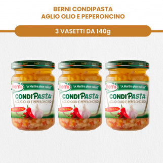 Berni Condipasta Sughi Pronti Assortiti e Condimenti Misti per Primi Piatti Caldi o Pasta Fredda -