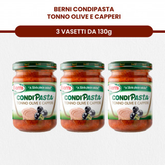Berni Condipasta Sughi Pronti Assortiti e Condimenti Misti per Primi Piatti Caldi o Pasta Fredda -