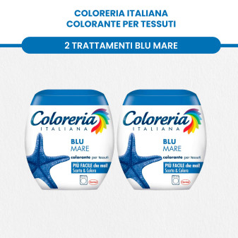 Coloreria Italiana Colorante Tessuti Blu Mare + Blu Jeans + Blu Notte + Grigio Antico + Nero