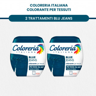 Coloreria Italiana Colorante Tessuti Blu Mare + Blu Jeans + Blu Notte + Grigio Antico + Nero