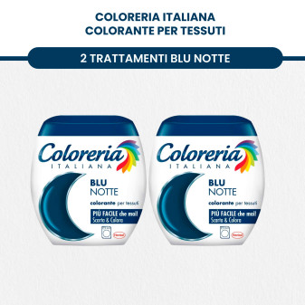 Coloreria Italiana Colorante Tessuti Blu Mare + Blu Jeans + Blu Notte + Grigio Antico + Nero