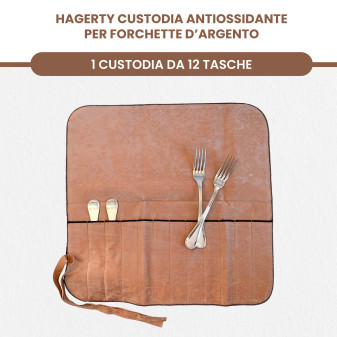 Hagerty Silver Guard Cutlery Roll Astuccio Antiossidante Posate da Tavola in Argento ed Argenteria