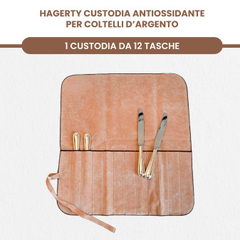 Hagerty Silver Guard Cutlery Roll Astuccio Antiossidante Posate da Tavola in Argento ed Argenteria