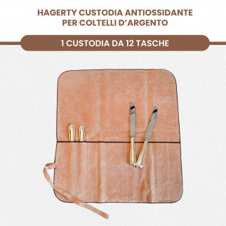 Hagerty Silver Guard Cutlery Roll Astuccio Antiossidante Posate da Tavola in Argento ed Argenteria