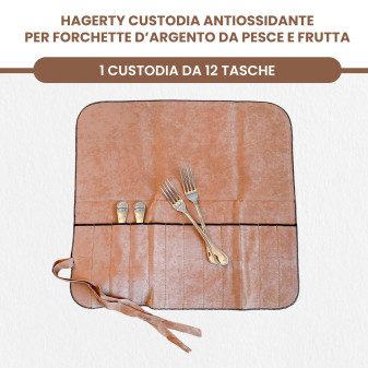 Hagerty Silver Guard Cutlery Roll Astuccio Antiossidante Posate da Tavola in Argento ed Argenteria