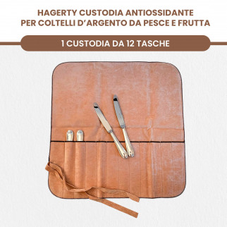 Hagerty Silver Guard Cutlery Roll Astuccio Antiossidante Posate da Tavola in Argento ed Argenteria