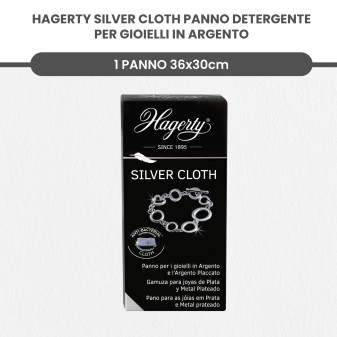 Hagerty Detergenti ad Immersione e Panni Pulenti per la Cura e la Pulizia di Gioielli Preziosi e