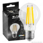 V-Tac VT-1981 Lampadina LED E27 10W Bulb A60 Goccia Filamento Extra Lungo Vetro Trasparente - SKU 214410 / 214411 / 214412