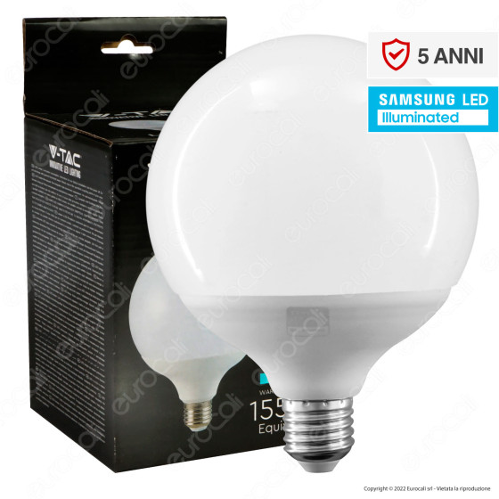 V-Tac VT-242 Lampadina LED E27 22W Bulb G120 Globo SMD Chip V-Tac VT-242 Lampadina LED E27 22W Bulb G120 Globo SMD Chip