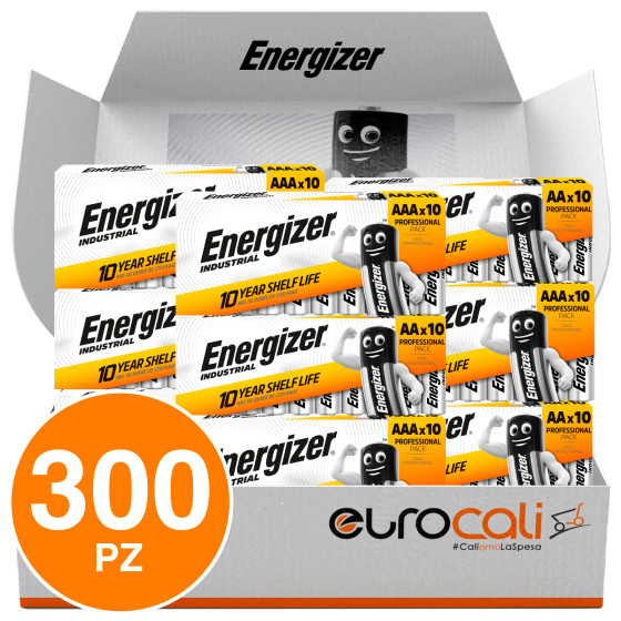 Energizer Industrial Pile Alcaline Professionali da 1.5V LR6 Stilo AA Mignon + LR03 MiniStilo AAA Energizer Industrial Pile Alcaline Professionali da 1.5V LR6 Stilo AA Mignon + LR03 MiniStilo AAA