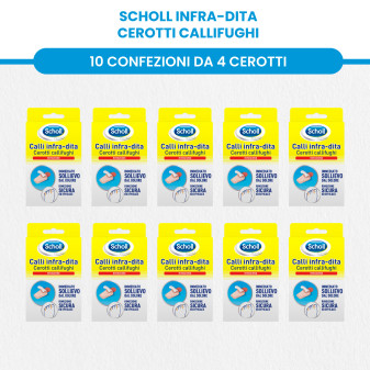 Scholl Cerotti Callifughi per Sollievo Immediato e Rimozione Sicura di Calli e Duroni su Dita e