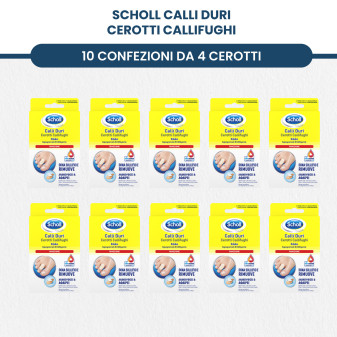 Scholl Cerotti Callifughi per Sollievo Immediato e Rimozione Sicura di Calli e Duroni su Dita e