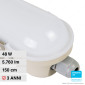 Immagine 1 - V-Tac VT-150148E Tubo LED Plafoniera 48W Lampadina Chip Samsung IP65 150cm con Batteria di