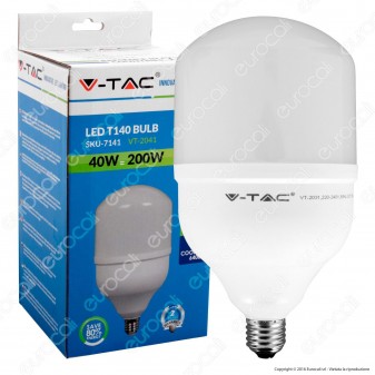 V-Tac VT-2041 Lampadina LED E27 40W Bulb Big Corn - SKU 7140 / 7141