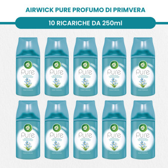 Air Wick Pure Freshmatic per Diffusori Spray Automatici Anti Odore Profumo di Primavera + Soffice