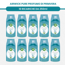 Air Wick Pure Freshmatic per Diffusori Spray Automatici Anti Odore Profumo di Primavera + Soffice
