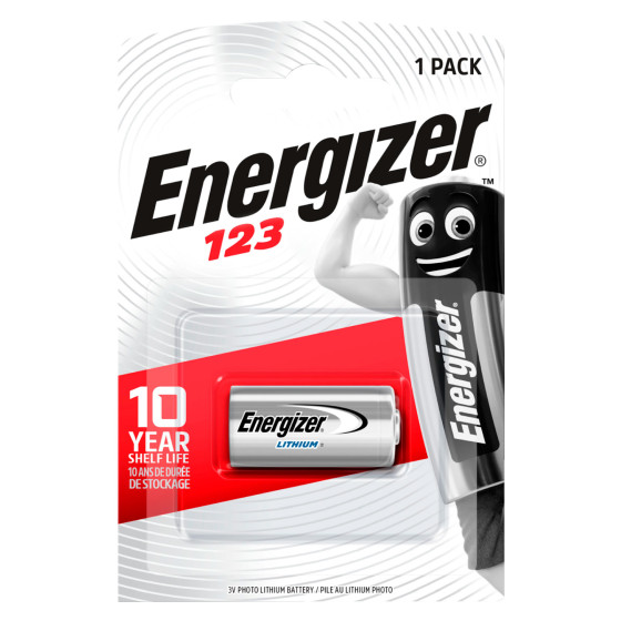 Energizer Lithium CR123 3V Pila al Litio - Blister da 1 Batteria Energizer Lithium CR123 3V Pila al Litio - Blister da 1 Batteria