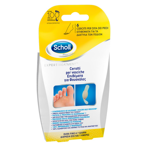 Scholl Cerotti per Vesciche delle Dita dei Piedi - Confezione da 6 cerotti Scholl Cerotti per Vesciche delle Dita dei Piedi - Confezione da 6 cerotti