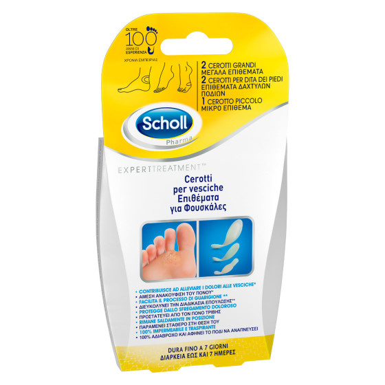 Scholl Cerotti per Vesciche Dimensioni Miste - Confezione da 5 cerotti Scholl Cerotti per Vesciche Dimensioni Miste - Confezione da 5 cerotti