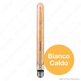 V-Tac VT-2005 Lampadina LED E27 5W Tubolare 5 Filamenti Ambrata - SKU