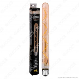V-Tac VT-2008 Lampadina LED E27 7W Tubolare 7 Filamenti Ambrata - SKU