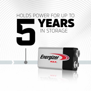 Energizer Max 6LR61 E-Block Transistor 9V Pila Alcalina - Blister da 1 Batteria