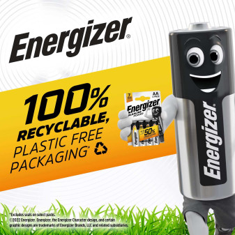 Energizer Alkaline Power LR03 Mini Stilo AAA Micro 1.5V Pile Alcaline - Blister da 4 Batterie