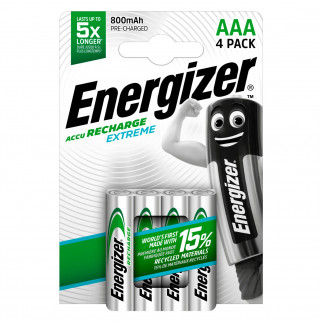 Energizer Accu Recharge Extreme HR03 Mini Stilo AAA Micro 1.2V Pile