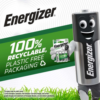 Energizer Accu Recharge Power Plus HR03 Mini Stilo AAA Micro 1.2V Pile Ricaricabili 700mAh -