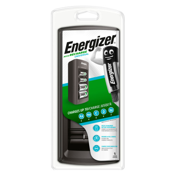 Energizer Accu Recharge Universal Caricabatterie Smart con Sistema di Energizer Accu Recharge Universal Caricabatterie Smart con Sistema di