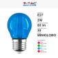 Immagine 6 - V-Tac VT-2132 Lampadina LED E27 2W Bulb G45 MiniGlobo Filament Vetro Colorato - SKU 217410 / 217411
