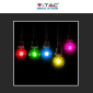 Immagine 8 - V-Tac VT-2132 Lampadina LED E27 2W Bulb G45 MiniGlobo Filament Vetro Colorato - SKU 217410 / 217411
