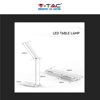 V-Tac VT-7505 Lampada LED da Tavolo 7W Multifunzione Stazione