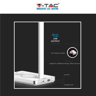 V-Tac VT-7505 Lampada LED da Tavolo 7W Multifunzione Stazione