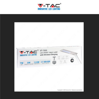 V-Tac VT-7505 Lampada LED da Tavolo 7W Multifunzione Stazione